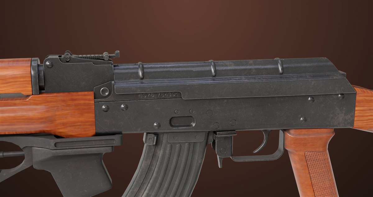 Light Machine Gun 10 Wood URP HDRP Textures