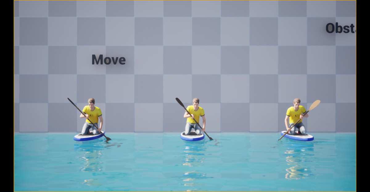 Paddle Boarding Animation