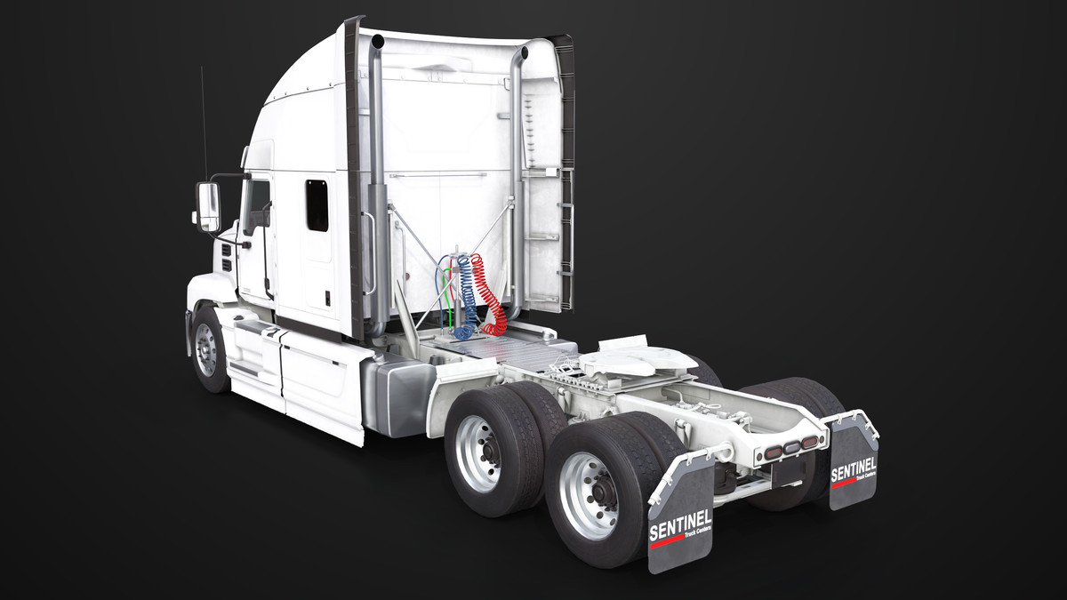 Heavy Truck Chassis 05 White Interior URP HDRP Textures