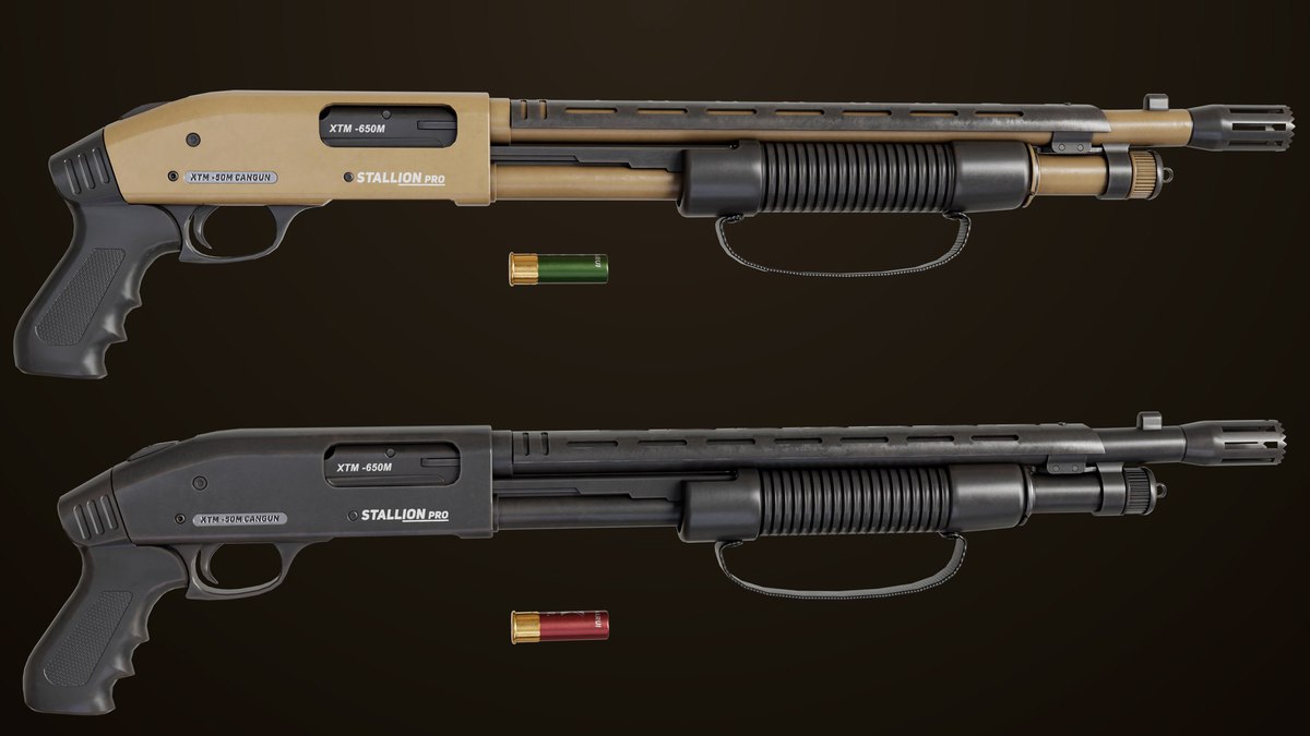 Shotgun Collection 01 URP HDRP Textures