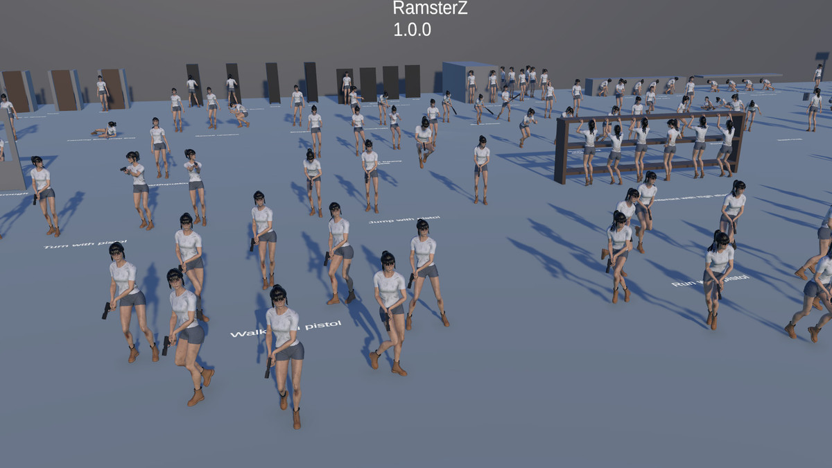 Female Horror Survivor Animations