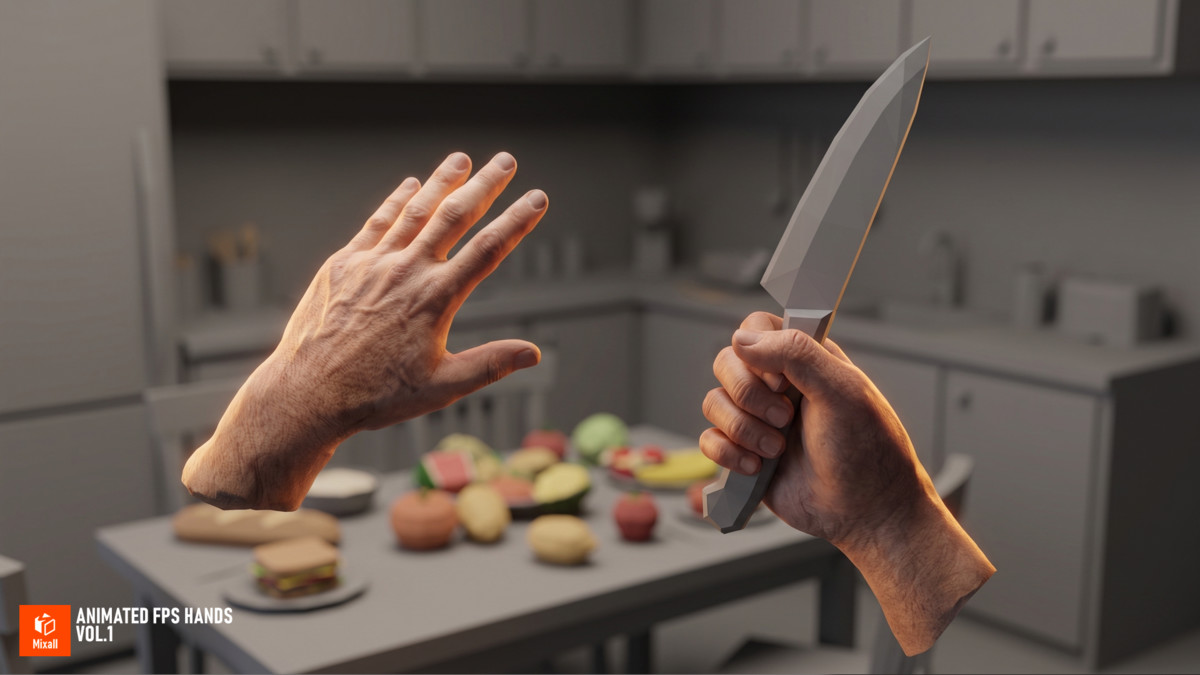 Animated FPS Hands Vol.1