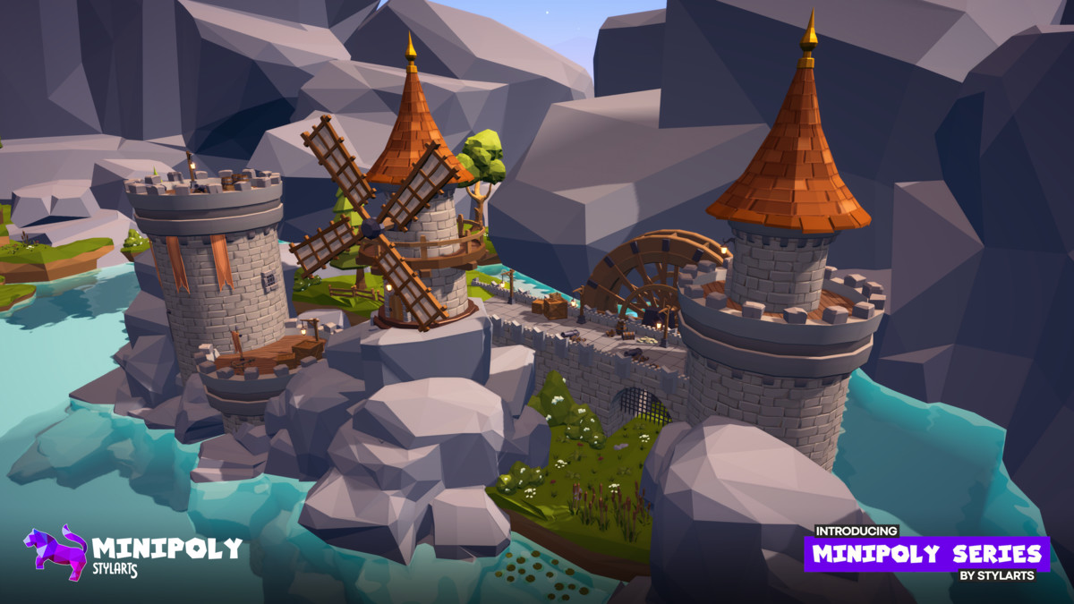 Minipoly Series - Mythic Castle ( Stylized Lowpoly Environment )