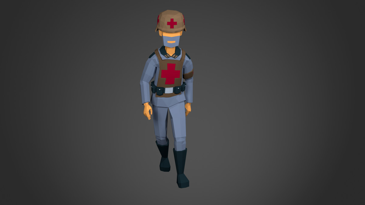 3D Characters World War 2 Lowpoly Pack