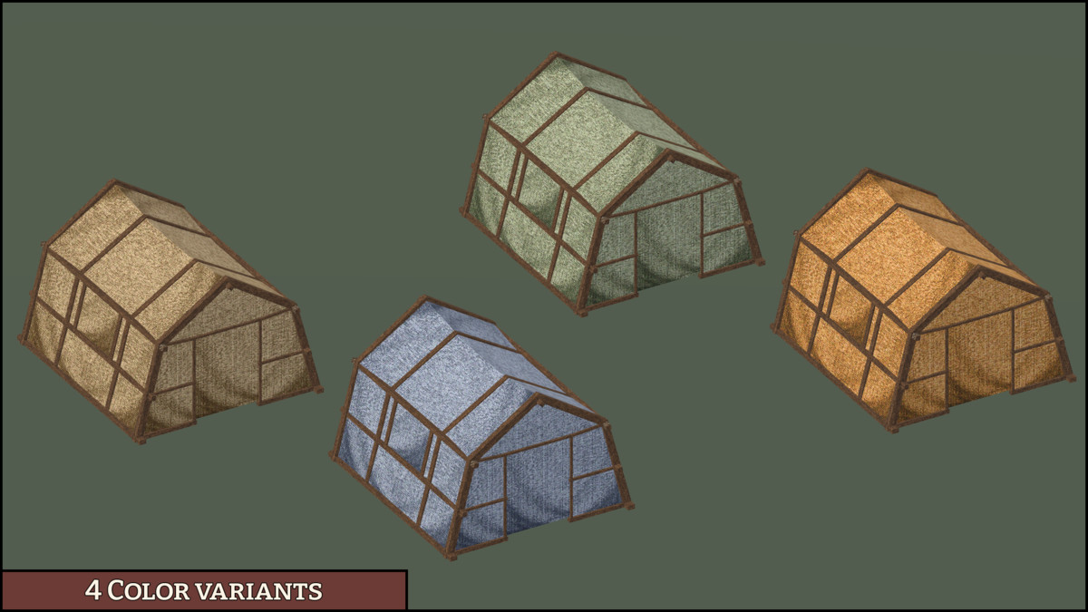 Campsite - Retro Style Modular Environment Pack