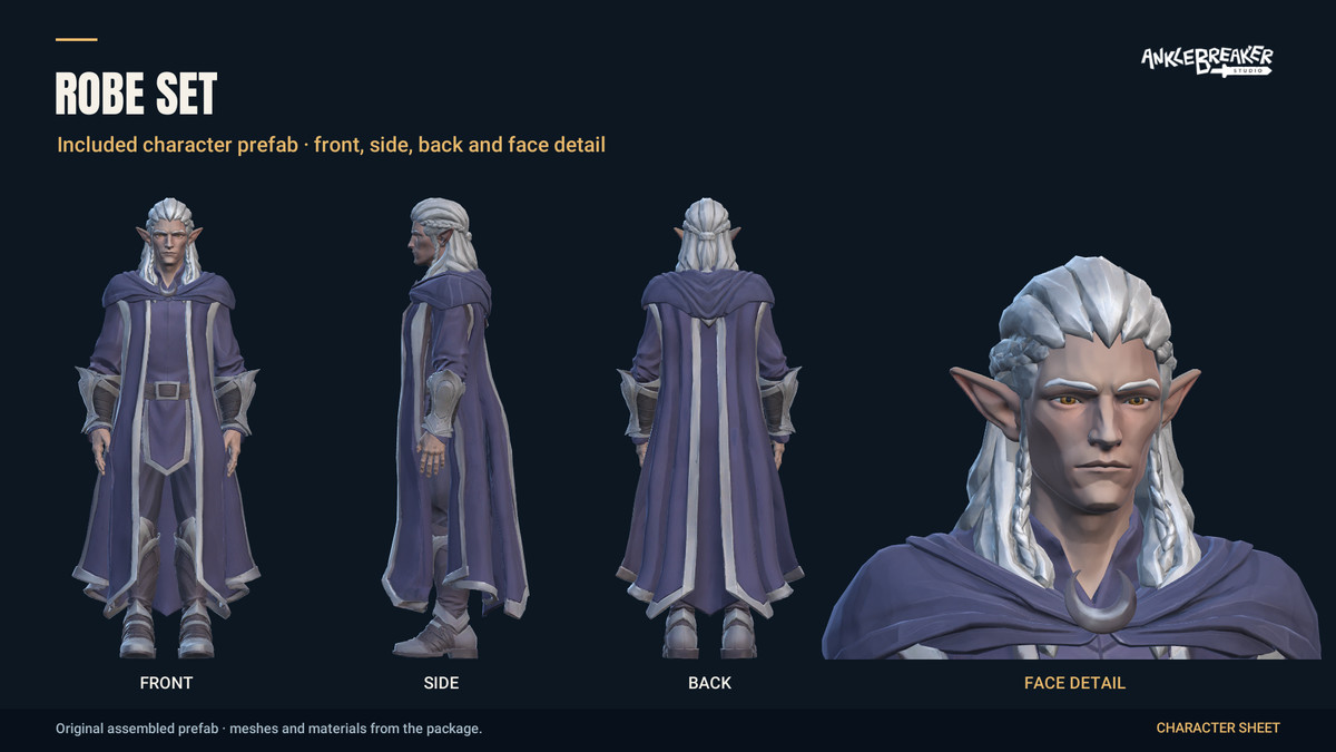 Stylized Elves Characters - Facial & Body Rig