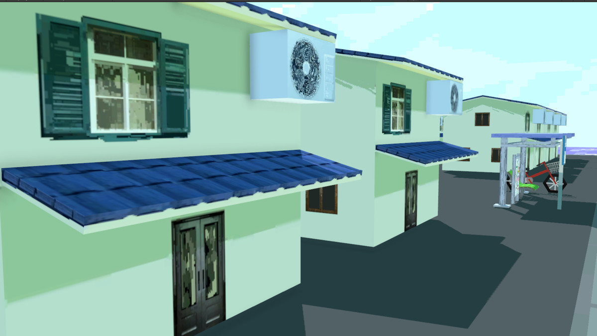 Low Poly Pixel World: Road to Kamakura