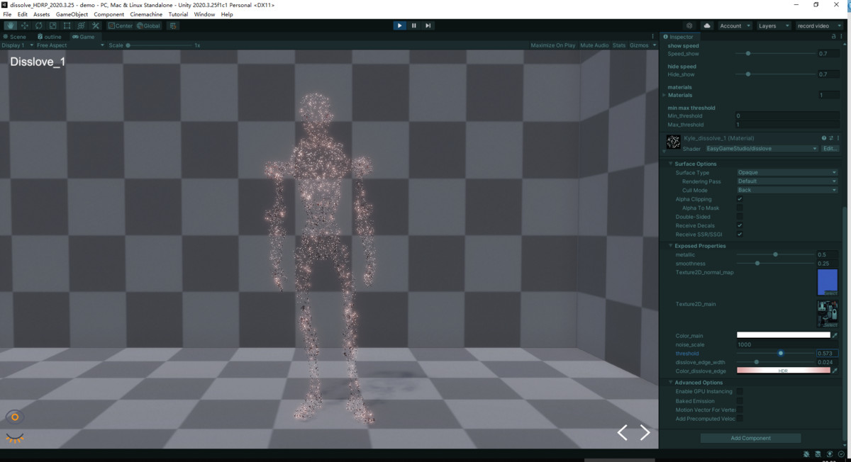 Dissolve Shader - HDRP
