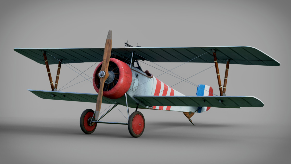 Fighter Nieuport 17 Rigged