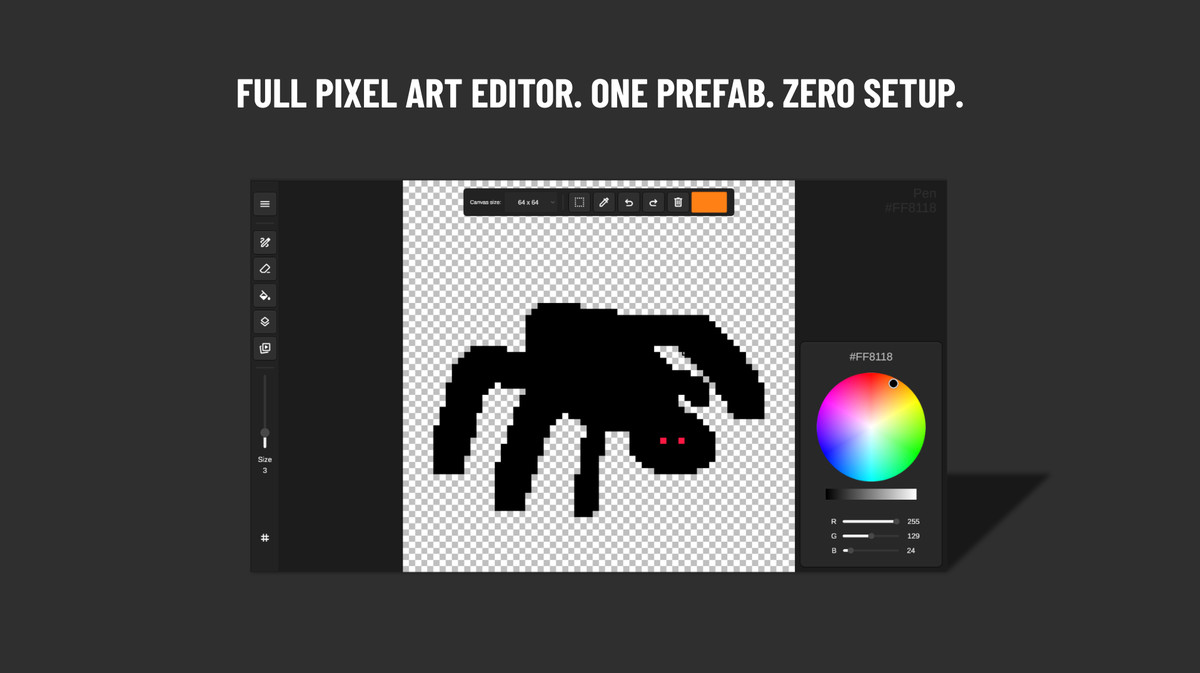 Pixel Palette - Runtime Pixel Art Editor