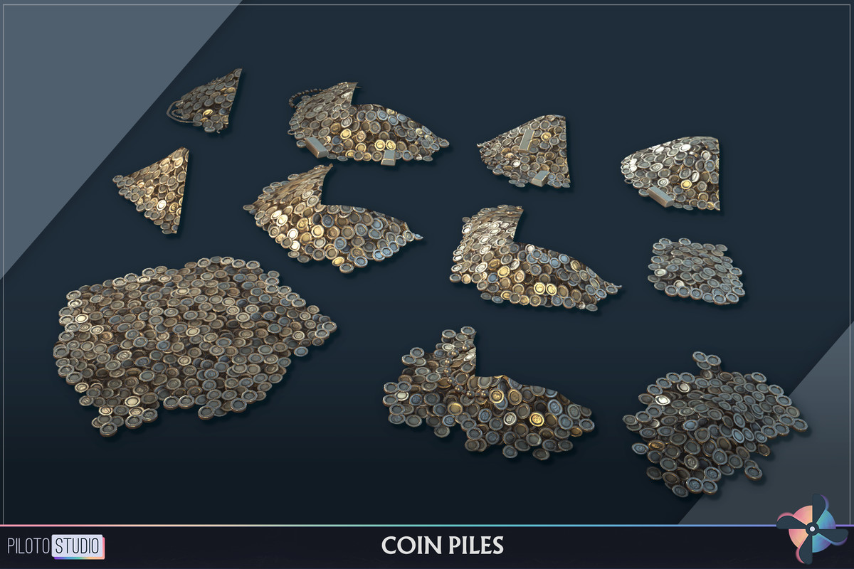 Stylized Treasures Megapack - Chests, Crystals, Gold, Silver, Copper