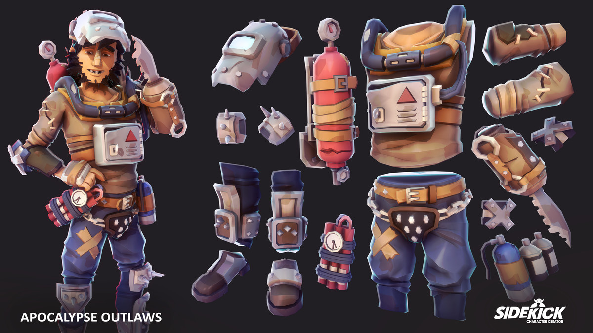 Apocalypse Outlaws – Sidekick Modular Characters by Synty
