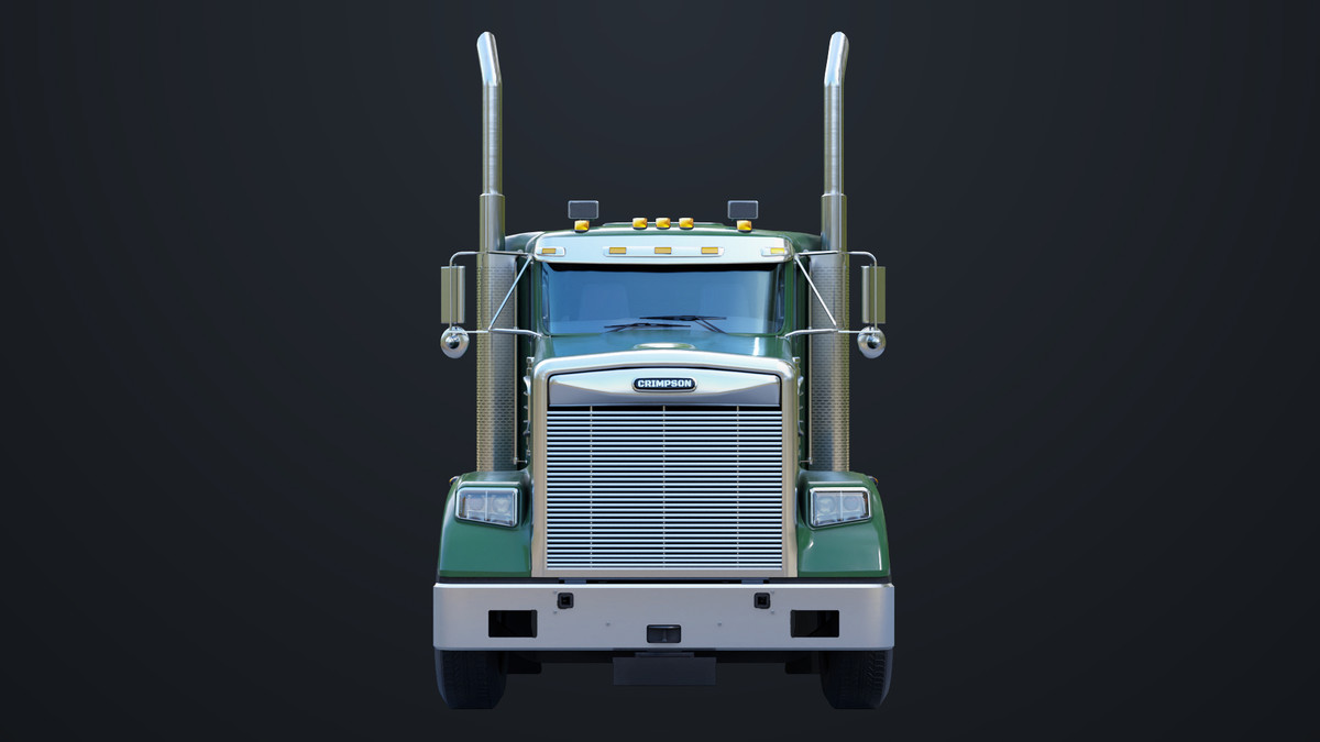 Heavy Truck Chassis 07 Green URP HDRP Textures