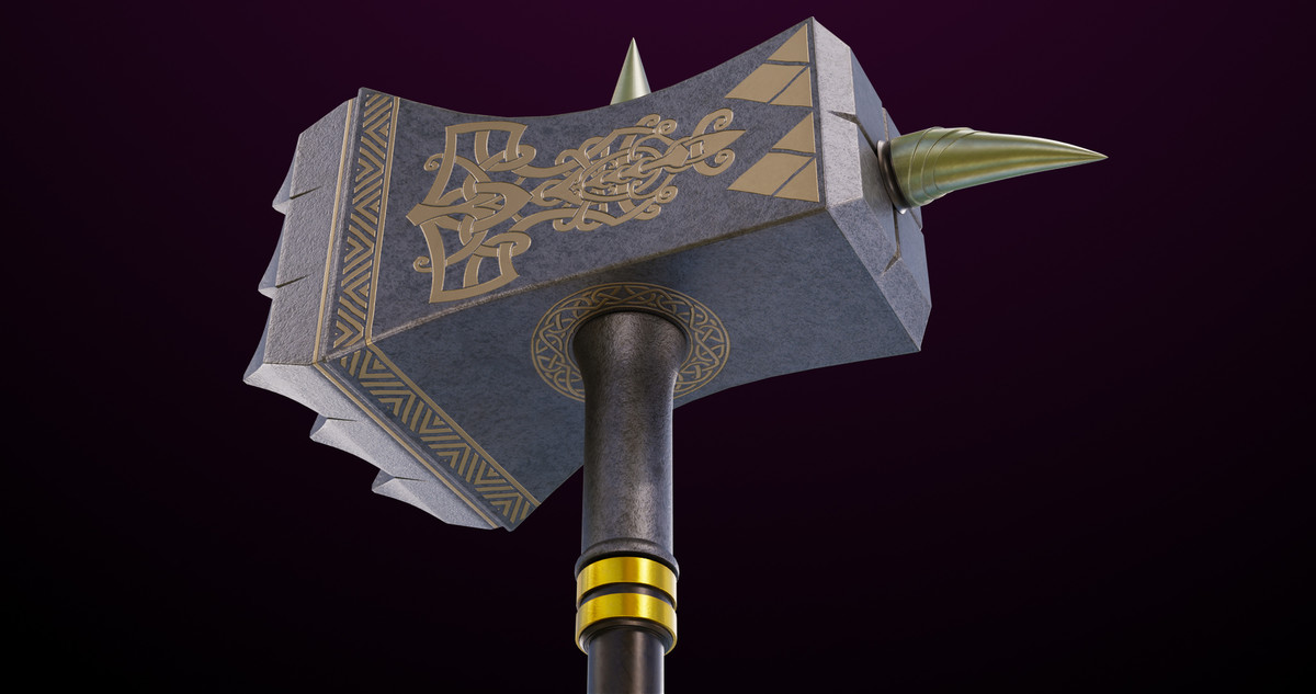 5 Battle Hammers Collection URP HDRP Textures