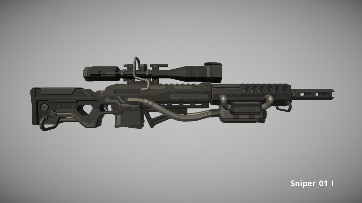 Cyberpunk Armory - Low Poly