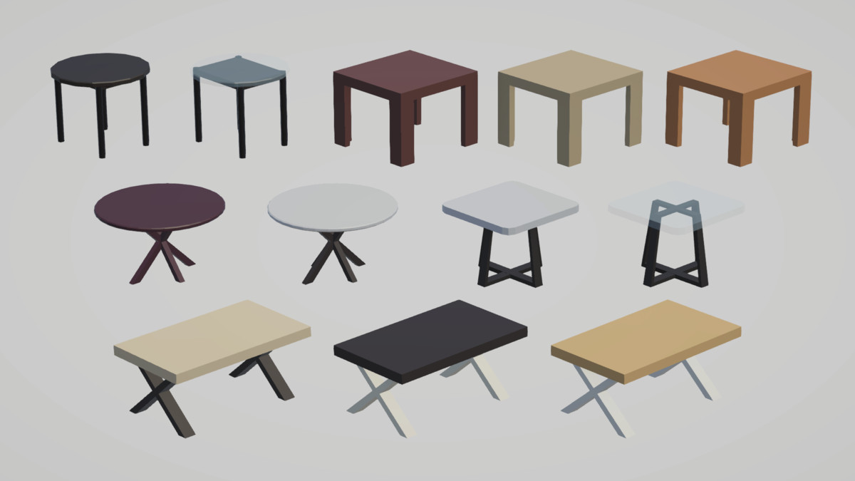 Low Poly Interior Houses – Modular Home Assets Pack