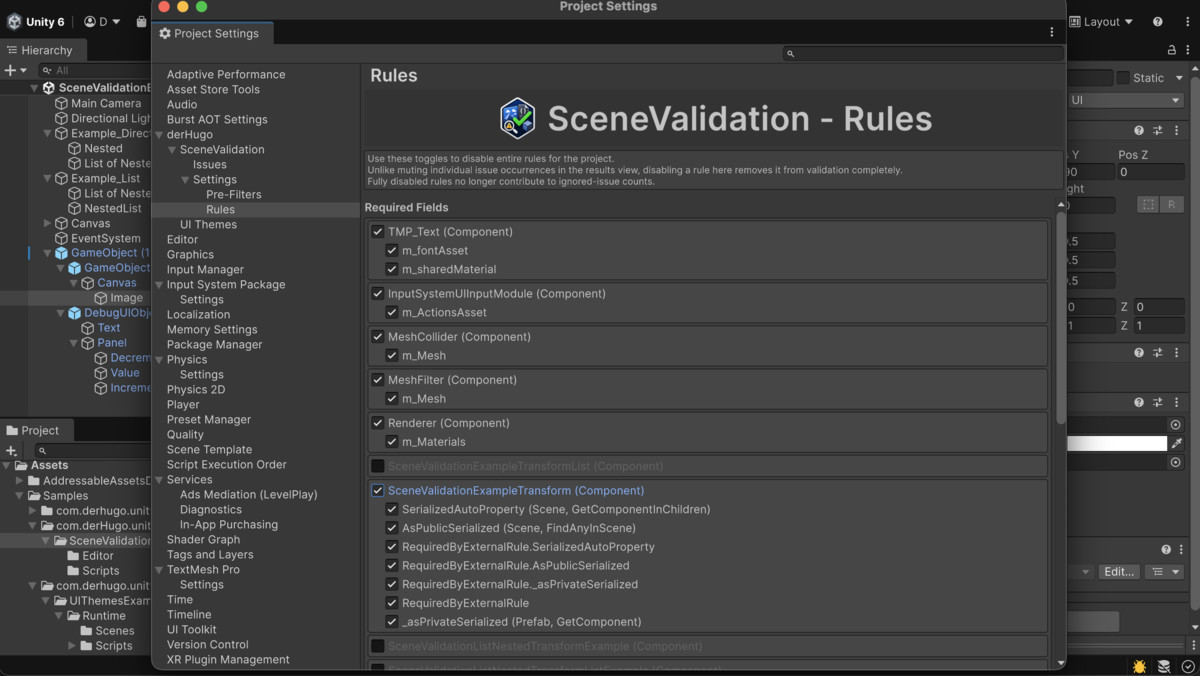 Scene Validation