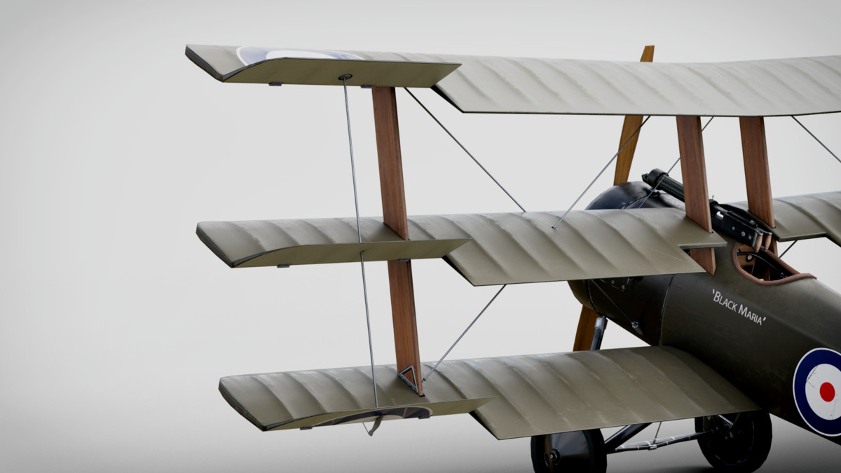 Aircraft Sopwith Triplane Rigged