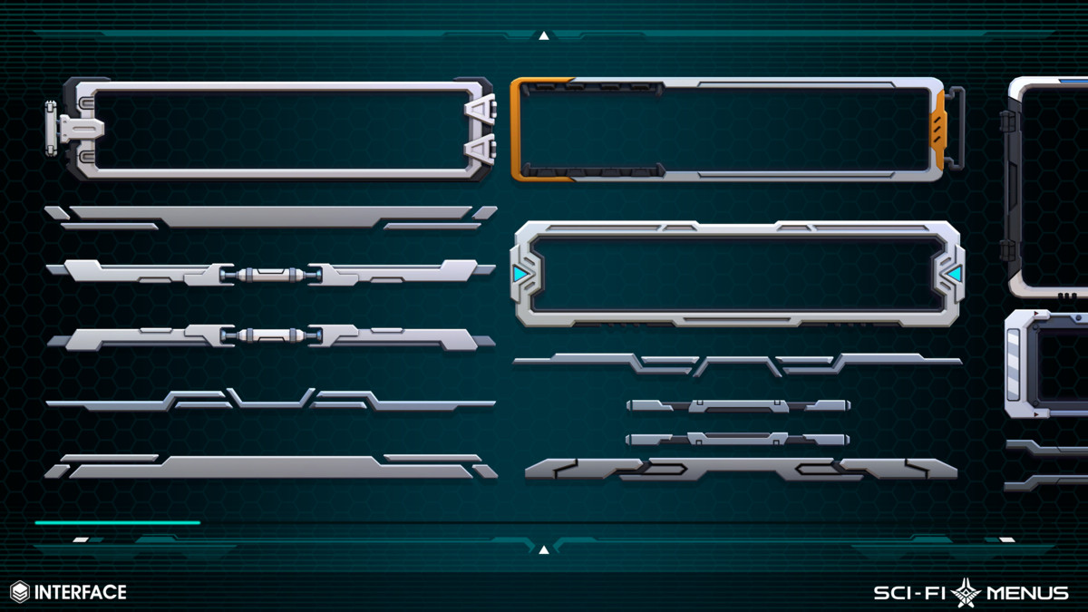 Sci-Fi Menus - Synty INTERFACE - GUI
