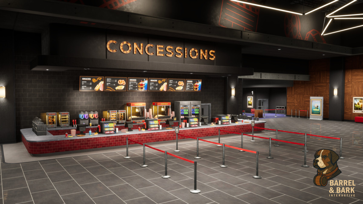 Movie Theatre Scene with Foyer