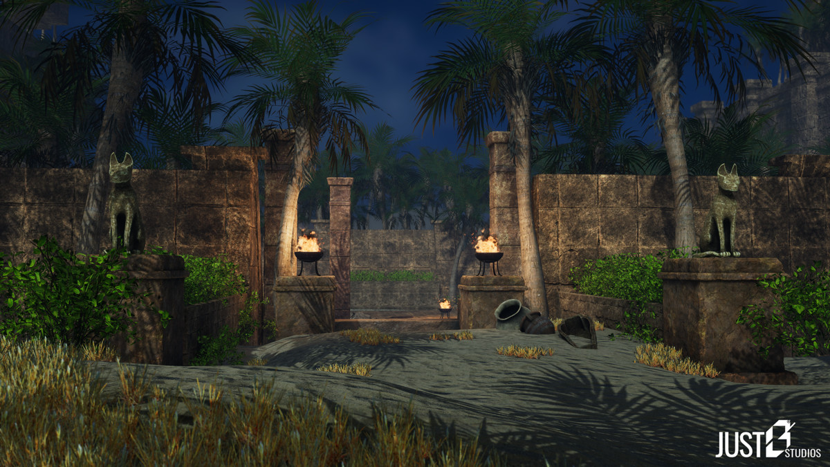 Modular Babylon Temple Environment (Temple,Desert,Ruins)