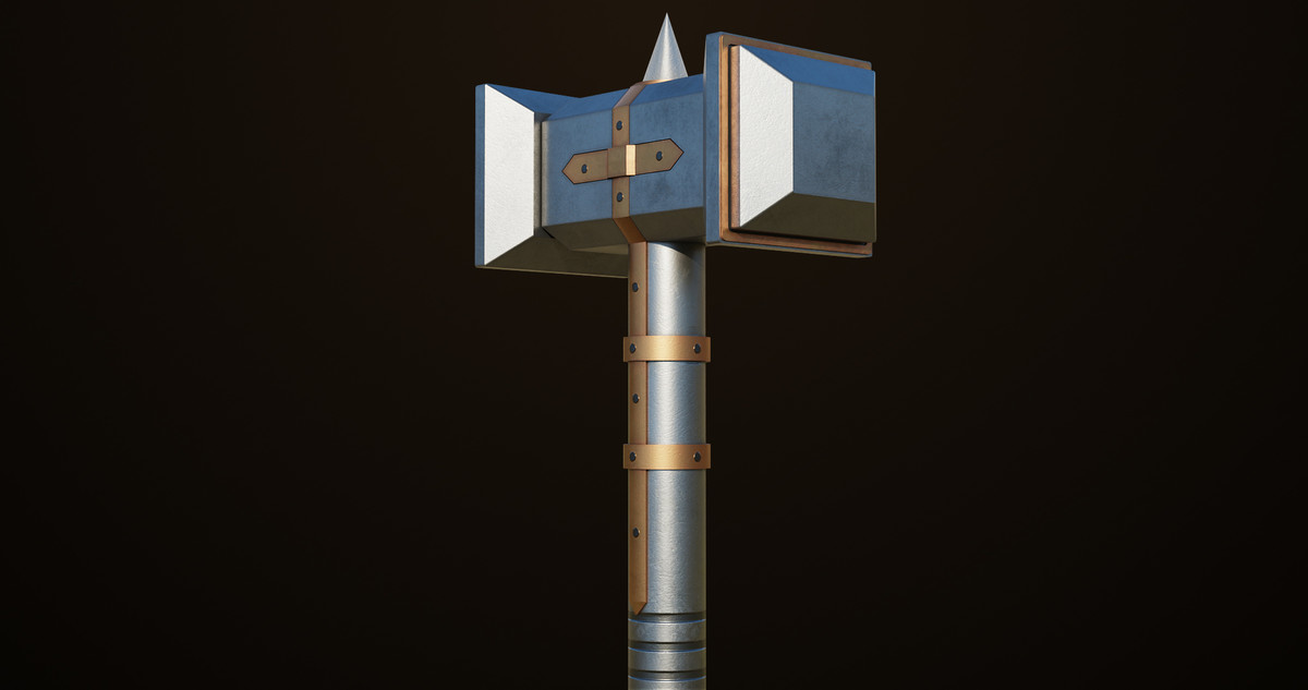 5 Battle Hammers Collection URP HDRP Textures