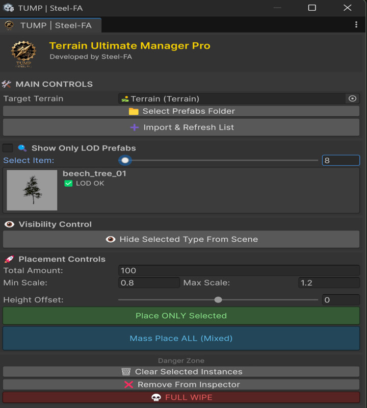 Terrain Ultimate Manager Pro (TUMP)