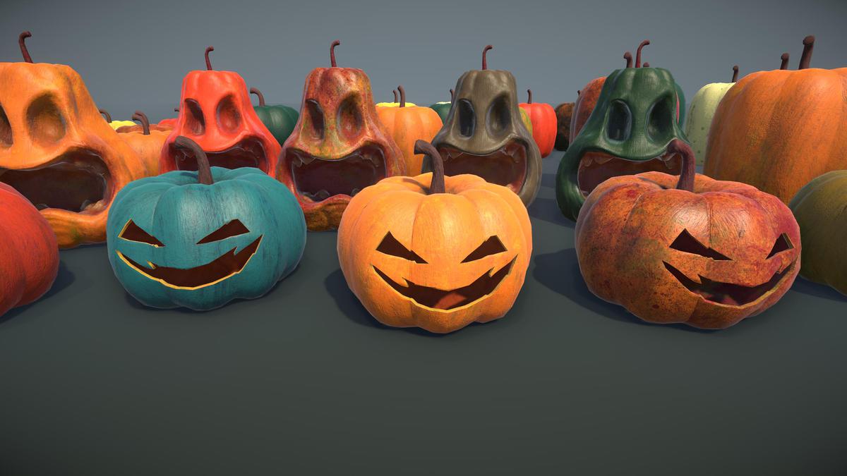 Halloween Pumpkins - Burnable Edition