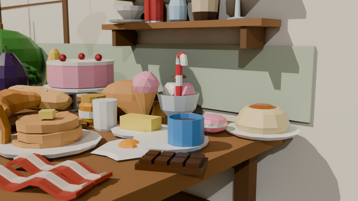 Low Poly Food Pack - 220+ Models