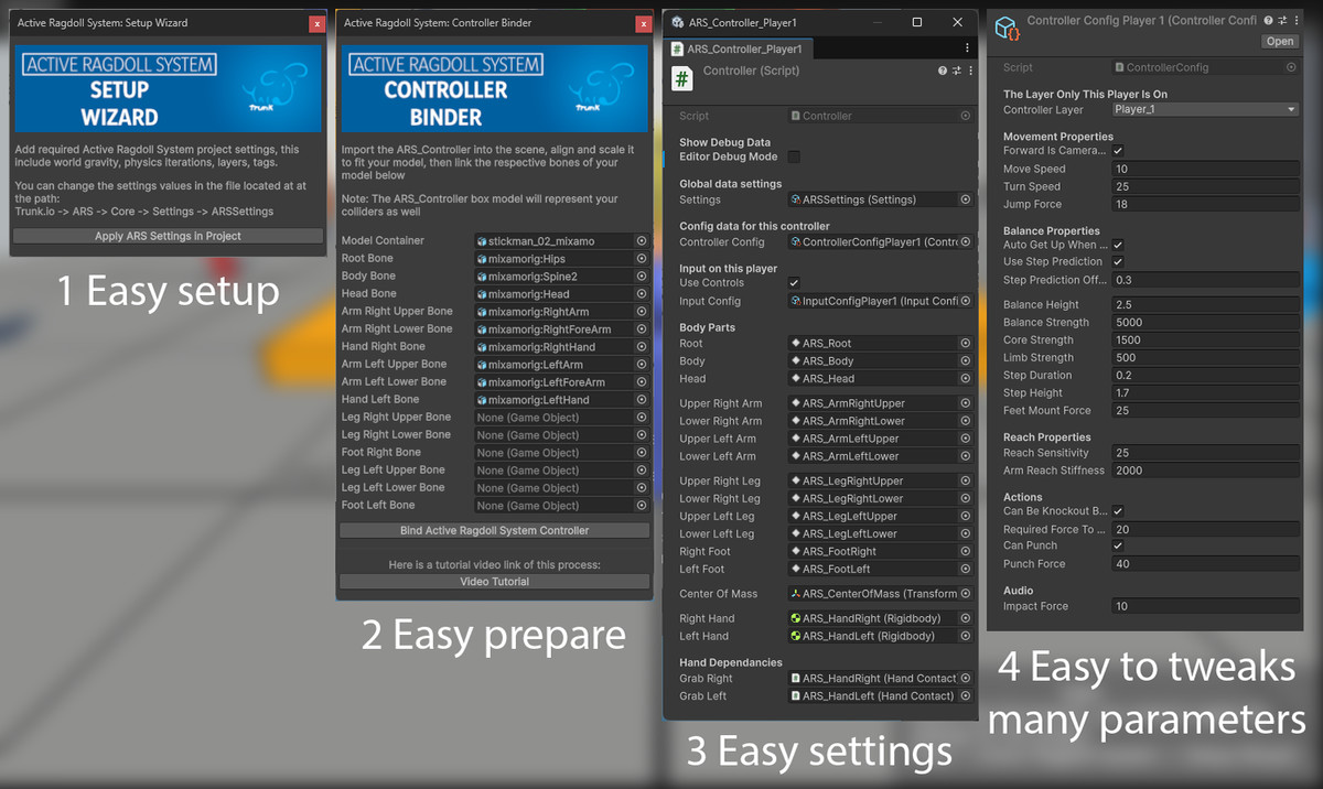 Active Ragdoll System