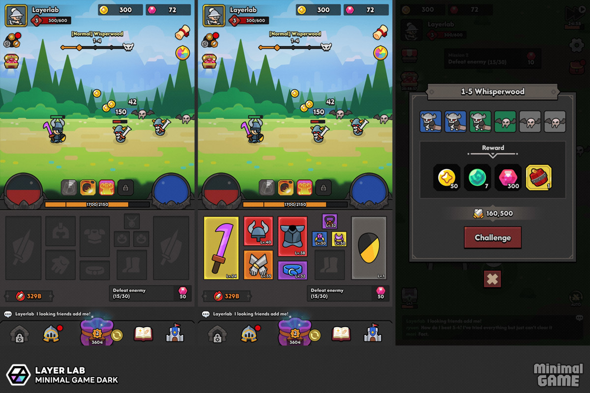 GUI Pro - Minimal Game Dark