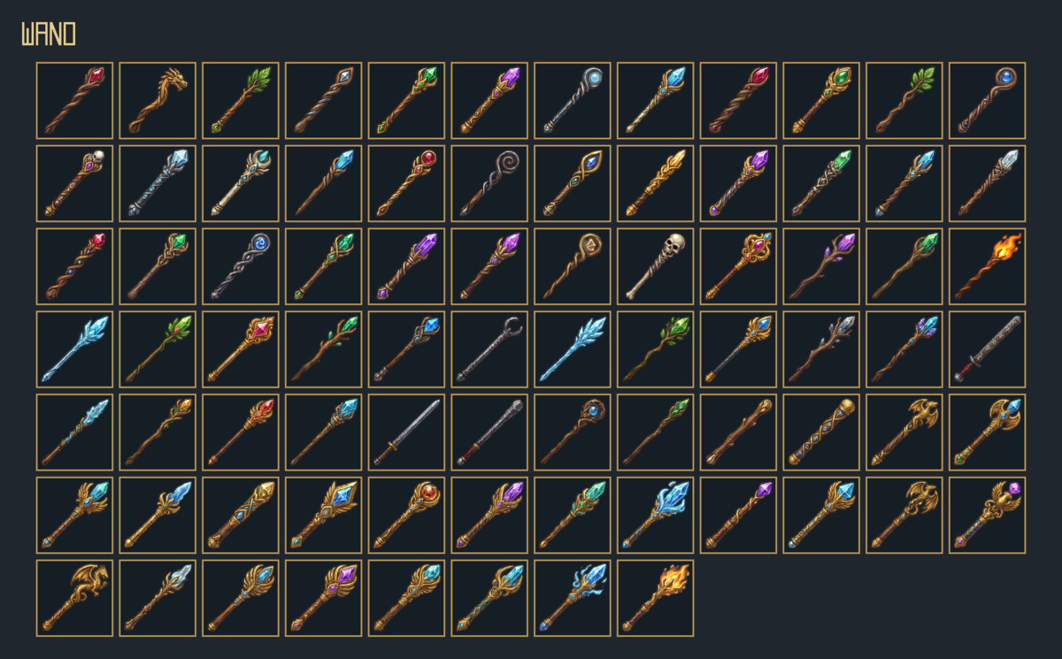 863 Weapon Icons – Mega RPG Weapon Pack