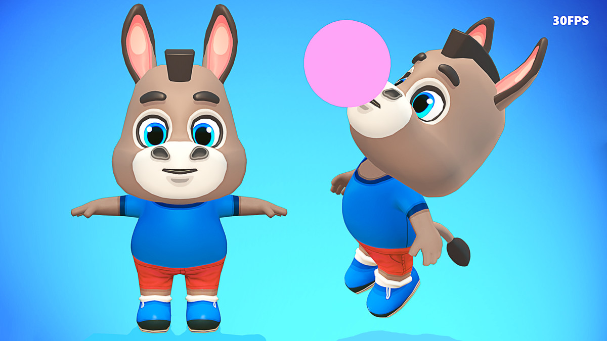 Donkey Mule Animated