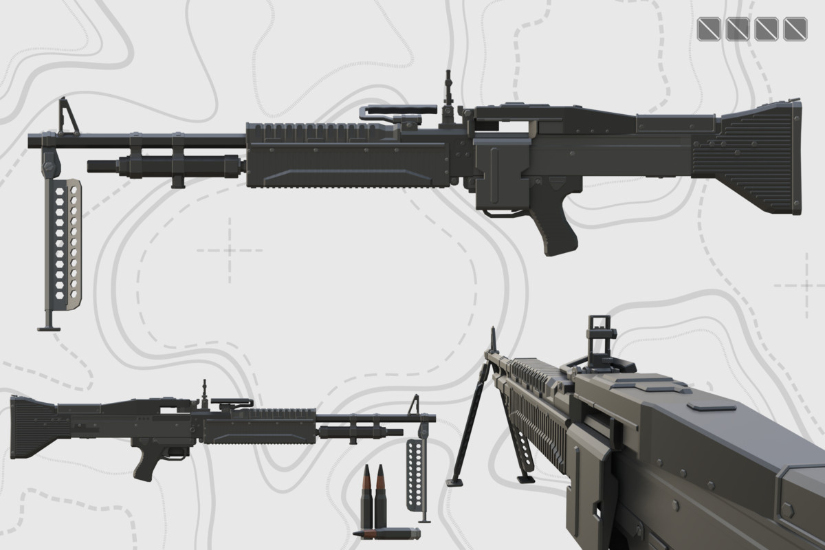 Low Poly Weapon Bundle Pack Fin