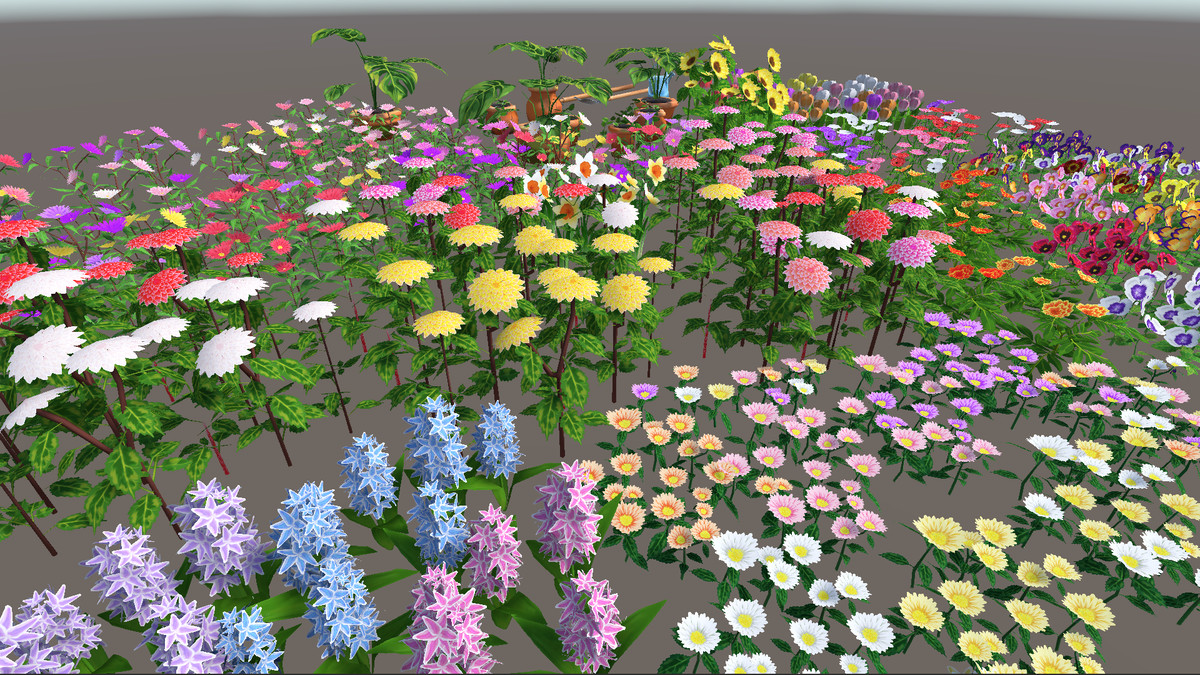 Stylized Hand-Painted Plant & Flower Pack