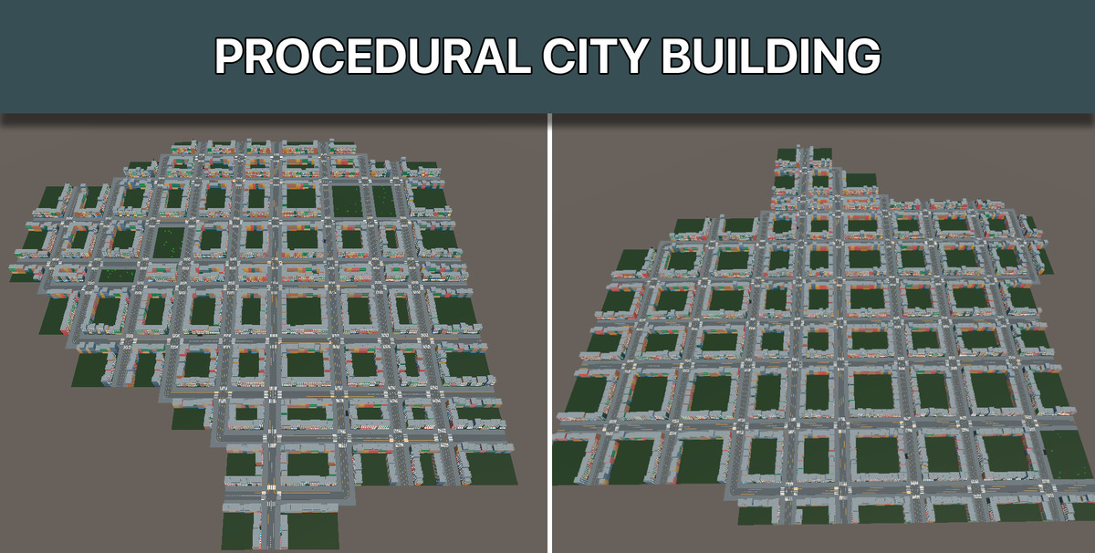 SmartCity Generator 2.0 - Procedural City Builder For Unity 6.0