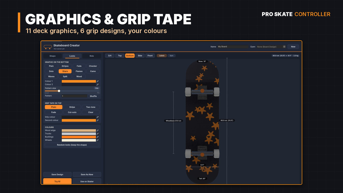 Pro Skate Controller: Physics Skateboarding Kit