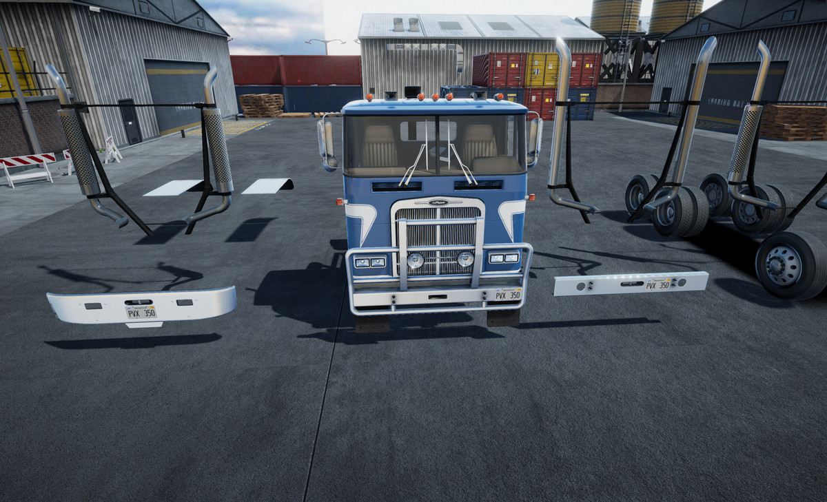 80s cabover sidedump trailer