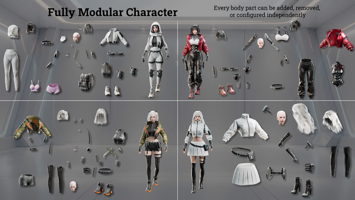 Cyberpunk & Sci‑Fi Female Operatives - Volume 1