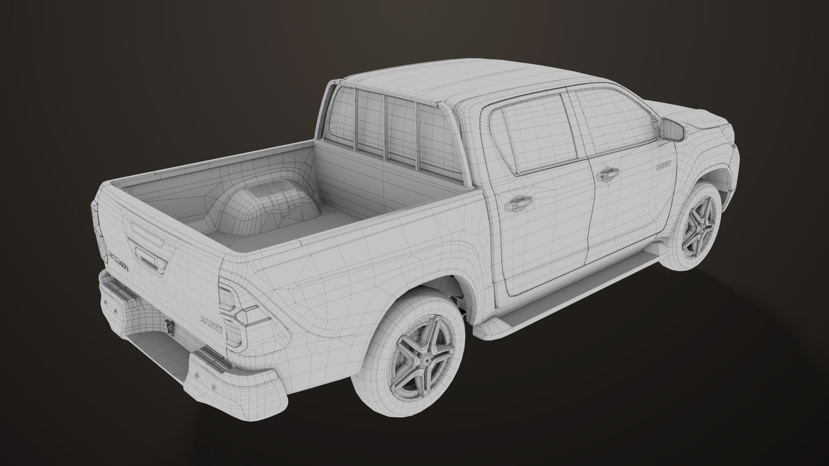 Pickup Truck 04 Brown Dusty URP HDRP Textures