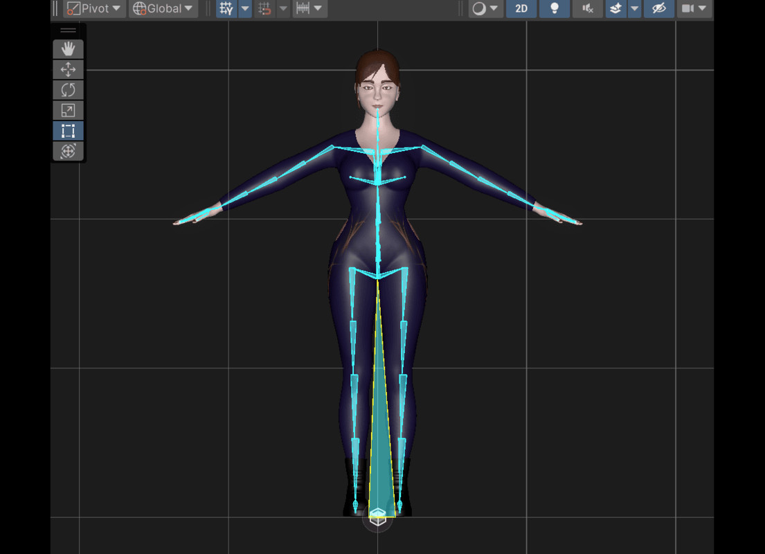Fully Rigged 3D Character Model