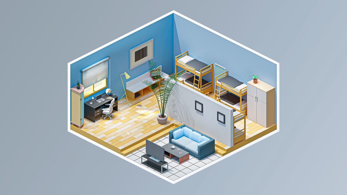 Interior 6 - Low Poly 3D Models Pack