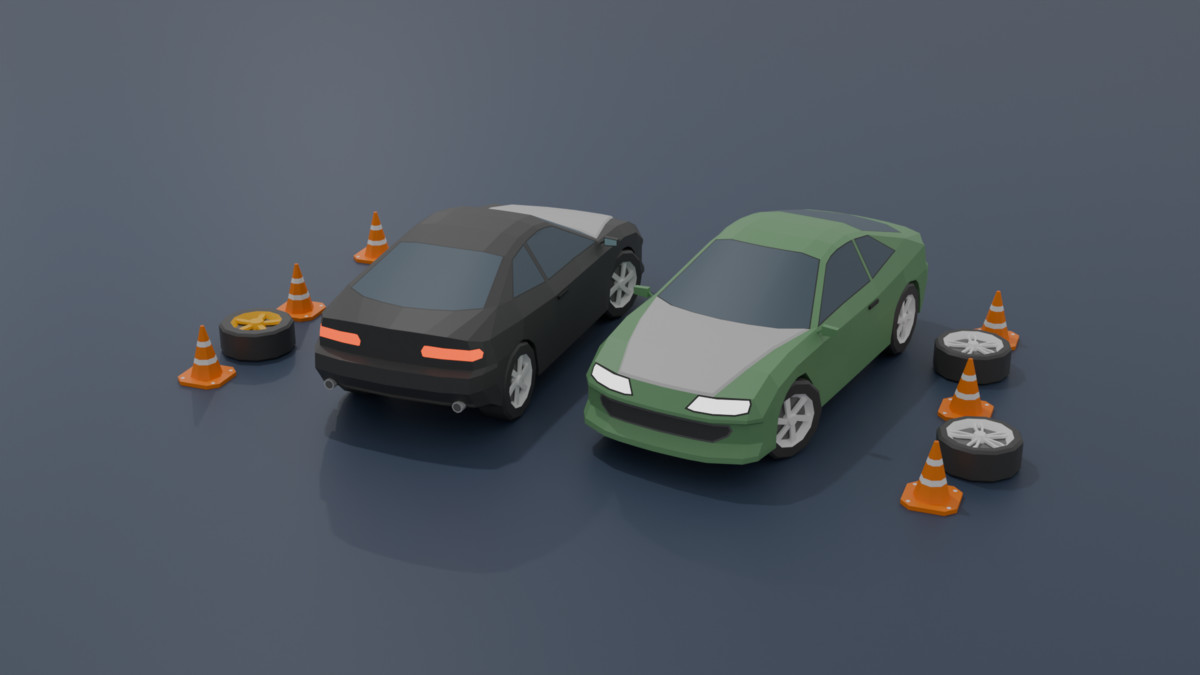 Mobile Optimize-Low Poly Vehicles