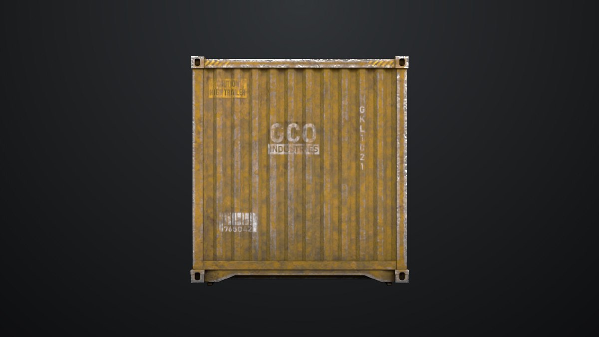 5 Cargo Dusty Container 20ft Single Mat