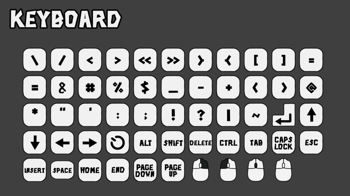 PC & Console Buttons Icons