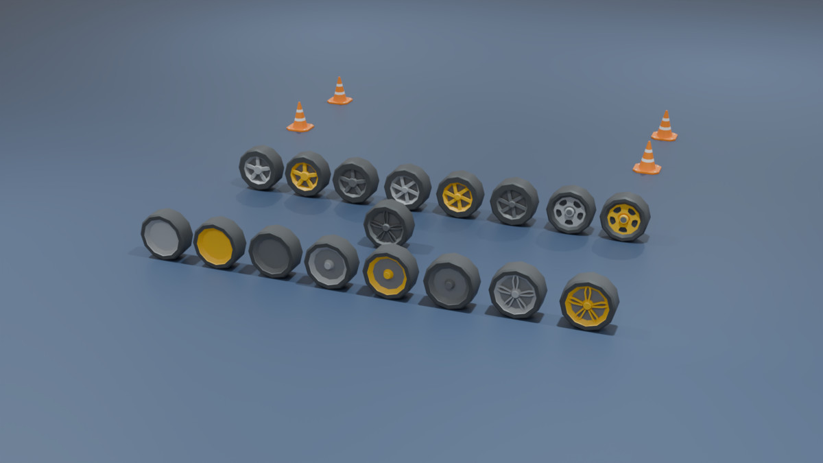 Mobile Optimize-Low Poly Cars