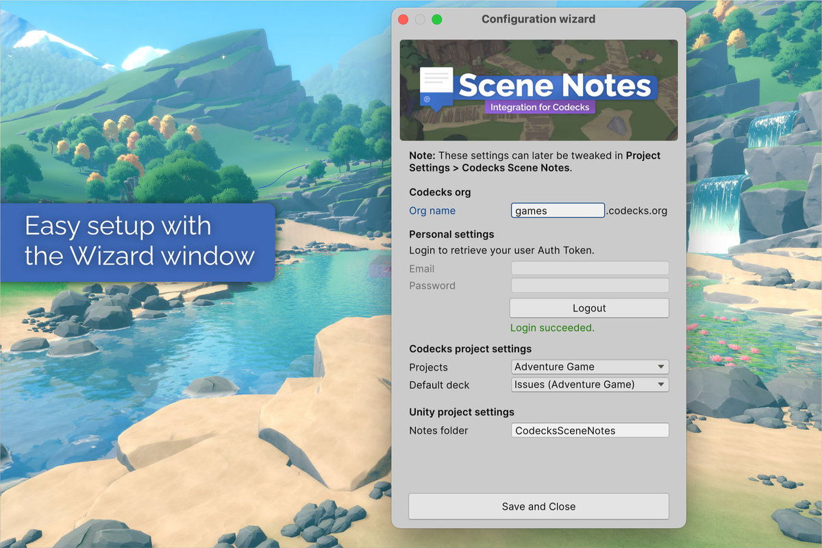 Scene Notes for Codecks - Tasks, Issues, Annotations