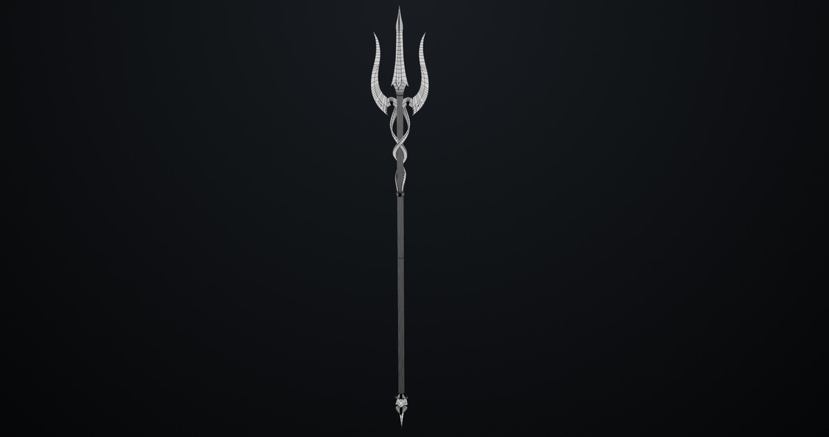 Fantasy Trident 02 URP HDRP Textures