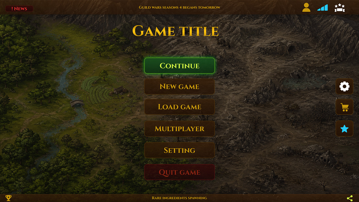 RPG UI KIT-Dark Realm Edition