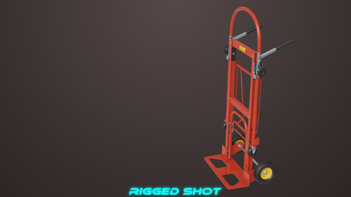 Convertible Hand Red Trucks URP HDRP Textures